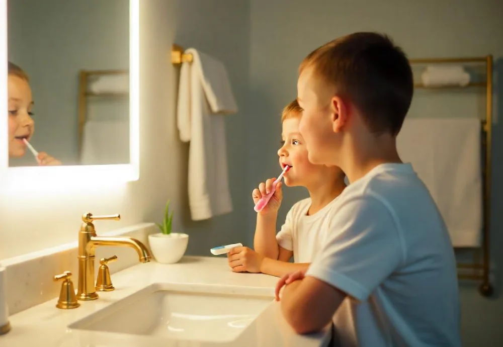 make up vanity with lighted mirror
